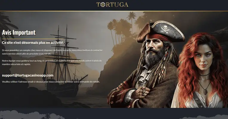 Tortuga Casino ferme ses portes : la fin d’une aventure en ligne