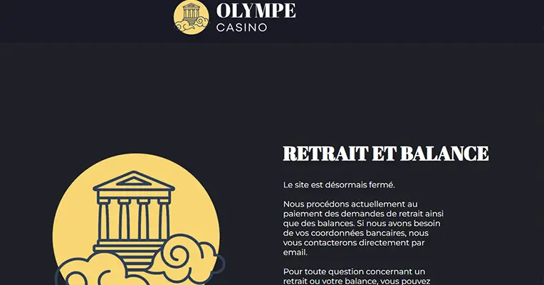 Olympe Casino est définitivement fermé
