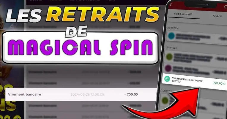 Comment retirer ses gains sur Magical Spin facilement et en toute sécurité