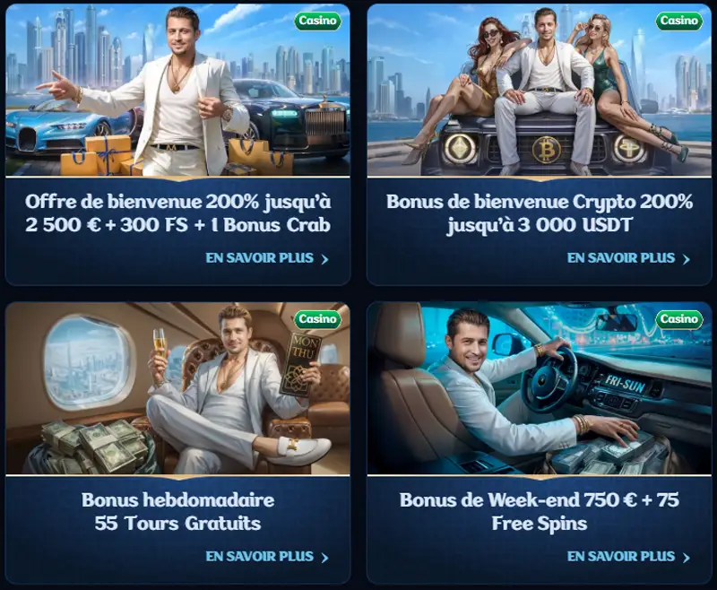 Bonus et promotions chez MILLIONER