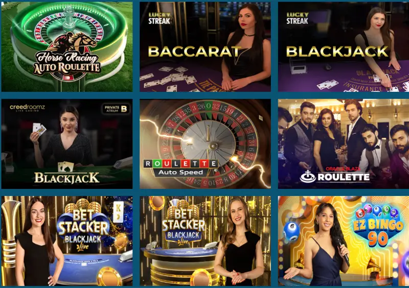 jeux en direct sur nalu casino